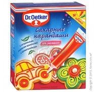 Сахарные карандаши Dr. Oetker 4 шт. фото цена